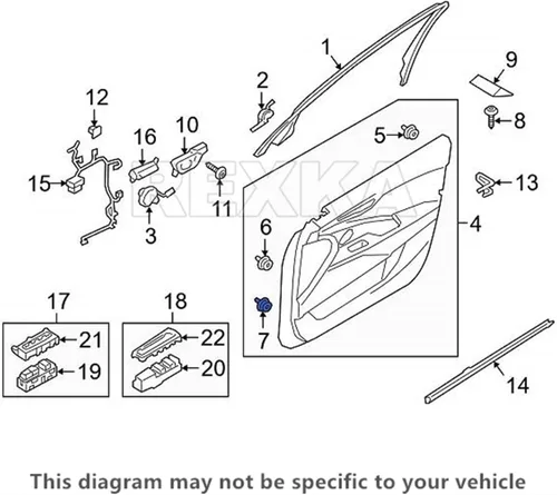 Miniatura 6 de Rexka 10 piezas de 0.315 in de orificio para puerta de panel de retención de clip de sujeción compatible con Hyundai Kia 82315-38000