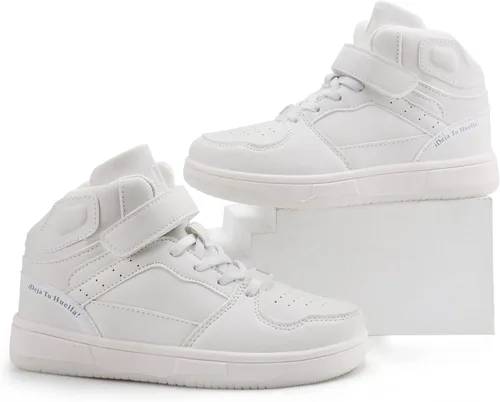 Miniatura 2 de brooman Zapatos de baloncesto para niños, tenis de caña alta para niñas, zapatos de escuela, zapatos deportivos para correr