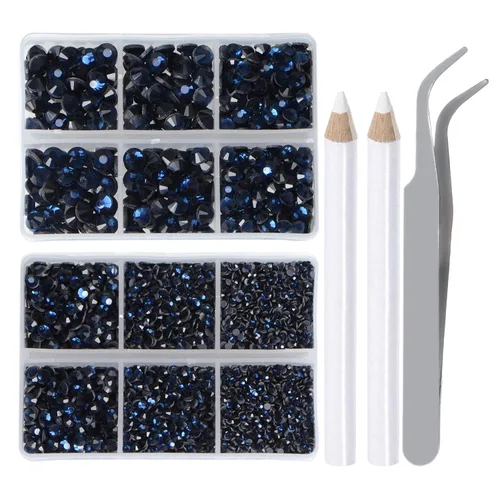 Miniatura 69 de LPBeads 10000 unidades de diamantes termoadhesivos SS6 amatista con parte trasera plana, gemas de diamantes de imitación de cristal redondas