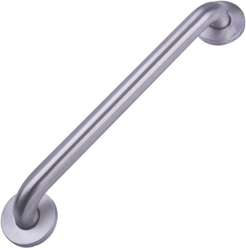 Amazon Basics Barra de seguridad para discapacitados para baño, 16 pulgadas de largo, 1.25 pulgadas de diámetro, soporta hasta 500 libras, cumple