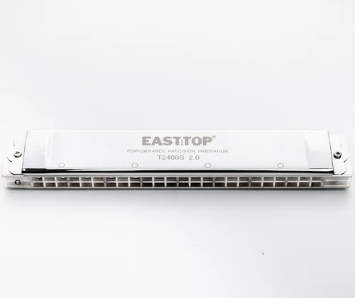 Miniatura 12 de East top Armónica de trémolo avanzada de 24 agujeros en clave de Do, armónica de órgano bucal de trémolo para adultos, profesionales y estudiantes
