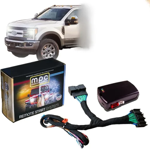 MPC Kit de arranque remoto compatible con Ford F-250 Super Duty 2017-2019 || Diesel || Llave para arrancar || 100% Plug N Play || Presione OEM Fob