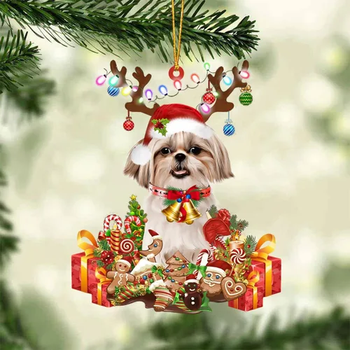 Miniatura 73 de Nazenti Adorno de Navidad personalizado de reno de Alaskan Malamute – Adorno de perro personalizado para amantes de las mascotas, acrílico plano