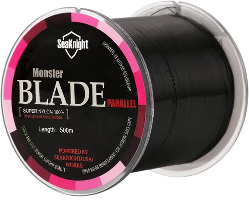 Miniatura 2 de Línea de pesca monofilamento SeaKnight Blade, 547 yardas/1094 yardas de material japonés, alta resistencia a la abrasión, baja ductilidad y memoria