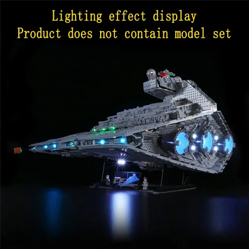 Miniatura 4 de GEAMENT Kit de luces LED (control remoto) compatible con Lego Imperial Star Destroyer - para 75252 (juego de modelos no incluidos)