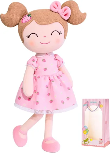 Miniatura 16 de Gloveleya Muñeca bebé niña regalos juguetes de peluche muñecas suaves regalos bebé niña cereza rojo 15 pulgadas con caja de regalo Nuevo