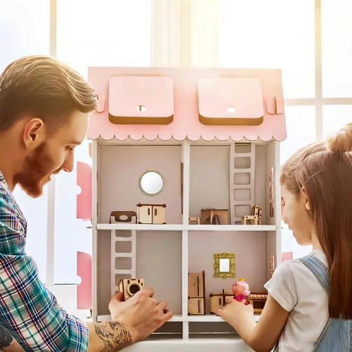 Miniatura 9 de Totority Mini accesorios clásicos para tallado de espejo para casa de muñecas, modelos de micro escena, pequeños espejos decorativos ornamentados