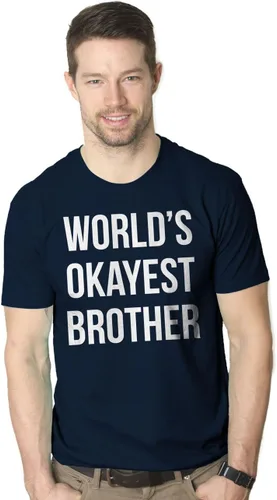 Miniatura 2 de Crazy Dog - Camiseta para hombre con humor sarcástico del mundo Okayest Brother
