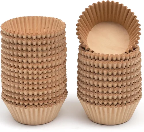 qiqee 300 unidades de forros para magdalenas jumbo naturales forros para muffins de tamaño jumbo tazas para hornear de papel de tamaño jumbo sin