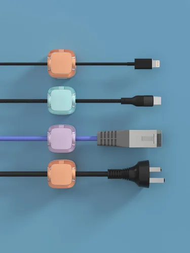 Miniatura 8 de Clips Magnéticos para Cables, Gestión de Soporte de Cable Ajustable, Organizador Mantenedor de Alambre Adhesivo para Hogar Oficina Escritorio