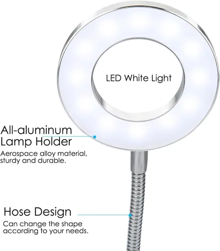 Miniatura 6 de Maquillaje, USB Maquillaje Tatuaje Lámpara LED, Lámparas de Belleza, Microblading Luz Belleza con Abrazadera LED Lámpara de Escritorio para Cejas