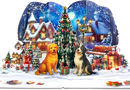 Miniatura 12 de CUTPOPUP Tarjeta de Navidad Pop Up, 3D Navidad, Feliz Navidad, Año Nuevo, Tarjetas de felicitación de vacaciones, Regalo (Pingüino Helado)