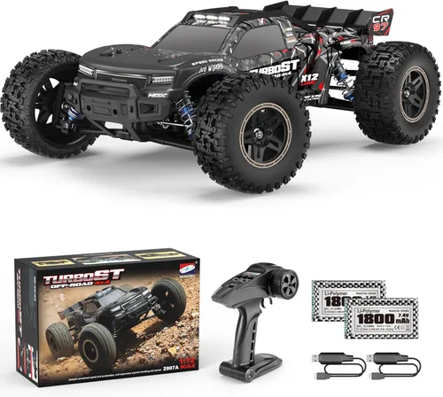 Miniatura 7 de Camión de Control Remoto 2995 Escala 1:12 RC Buggy Motor 550 Versión Mejorada 42KM/H Alta Velocidad Coches RC, Eléctrico 4X4 Todoterreno Camiones RC