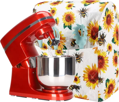 Miniatura 12 de KitchenAid - Funda para batidora, soporte de cocina compatible con mezcladores KitchenAid Hamilton de 5 a 8 cuartos de galón, funda acolchada