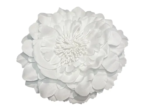 Miniatura 25 de Broche de flores de peonía bohemio para mujer, broche de flores para viajes, fiestas, festivales PF-11 (negro) (paquete de 1)
