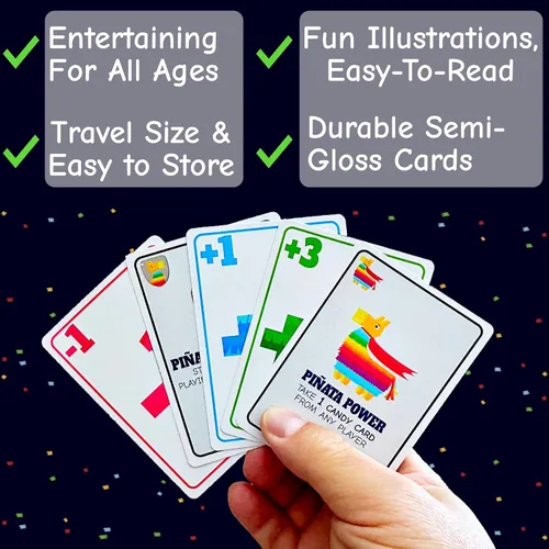Miniatura 3 de 3, 2, 1, Piñata! - Divertido juego de cartas familiar para niños y adultos - Juego de fiesta de ritmo rápido para noche de juegos - A partir de 7