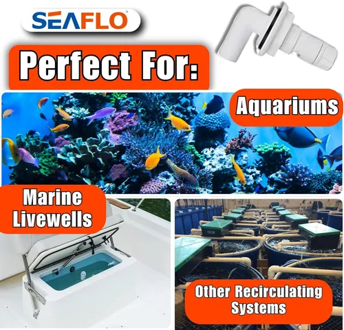 Miniatura 3 de SEAFLO Cabezal de pulverización de aerador de 90° 3/4" para VIENDAS/SISTEMAS RECIRCULADORES/SISTEMAS DE AGUA