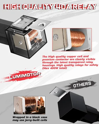 Miniatura 6 de Arnés de cableado de 1 conductor, barra de luz LED, kit de arnés de cableado con interruptor de roca para luces antiniebla LED, barra de luz LED