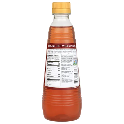 Miniatura 7 de Pompeian Vinagre de vino tinto orgánico gourmet, sin filtrar y sin pasteurizar, 16 onzas líquidas
