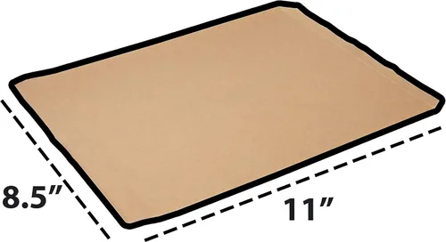 Miniatura 4 de CuteBox - 100 bolsas de papel de estraza natural (8.5 x 11 pulgadas), sin refuerzo, para compras, venta al por menor, ventas, eventos, recuerdos