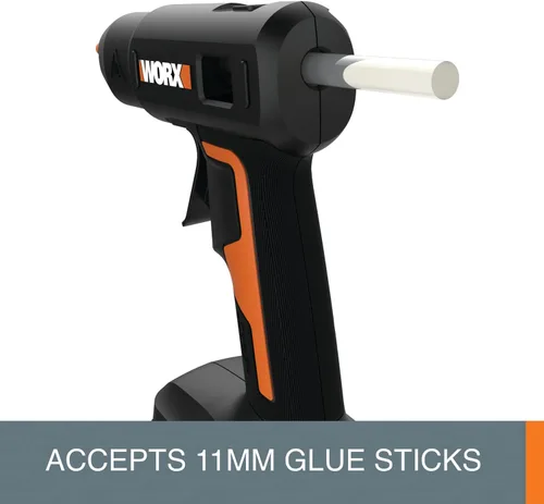 Miniatura 7 de Worx 20V Power Share Pistola de pegamento caliente de tamaño completo WX045L.9- (sólo herramienta)