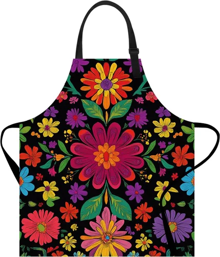 Delantal de cocina para el hogar, cocina, horneado, jardinería, para mujeres y hombres, con bolsillos, delantal impermeable, 32 x 28 pulgadas