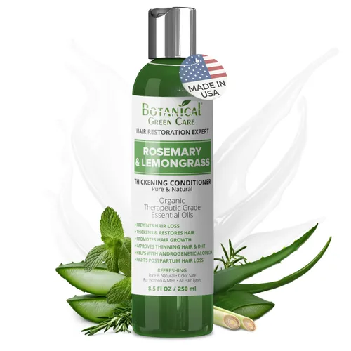 Acondicionador de romero y citronela para adelgazar el cabello, producto espesante para mujeres y hombres, crecimiento del cabello