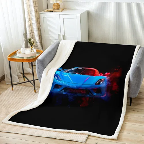 Miniatura 11 de Manta de forro polar de motocross para cama, sofá, niños, deportes extremos de motocicleta, manta mullida para motocross, motocicleta, manta Sherpa