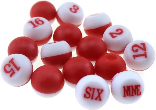 Miniatura 3 de Juego de 16 dados de plástico PP de 2/3 pulgadas de diámetro, para billar, accesorios de mesa de billar, adecuados para piscinas tradicionales