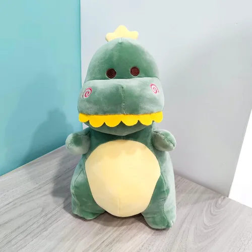 Miniatura 7 de Animal de peluche de dinosaurio, lindo peluche de dinosaurio suave de 12 pulgadas, juguetes de peluche para niños y niñas, bebés y niños (verde)
