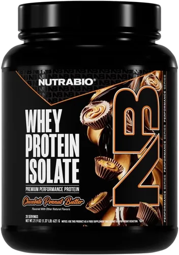 Miniatura 16 de NutraBio 100% Aislado de Proteína de Suero en Polvo, 25g de Proteína con Perfil Completo de Aminoácidos, Libre de Soja y Gluten, Proteína de Suero