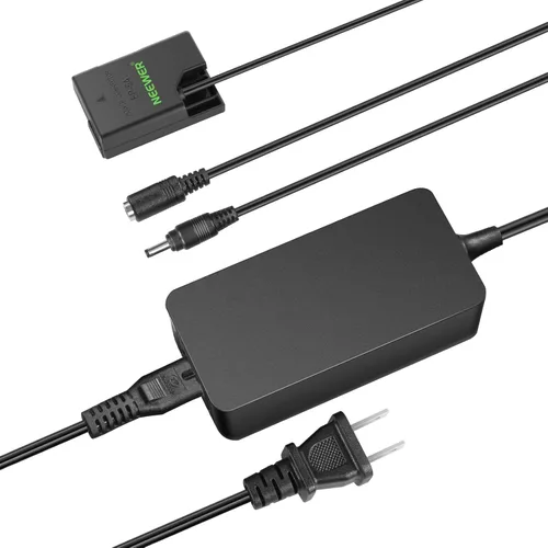 Miniatura 9 de NEEWER EN-EL25 Kit de acoplador de batería ficticia de repuesto, kit de cargador de cámara con acoplador de CC, adaptador de CA y enchufe de EE.