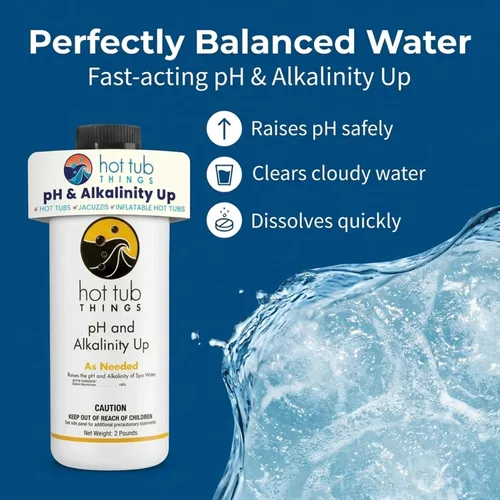 Miniatura 2 de Hot Tub Things Aumento de pH y alcalinidad para bañera de hidromasaje, choque de piscina, aumento de alcalinidad, aumento de pH y refuerzo alcalino