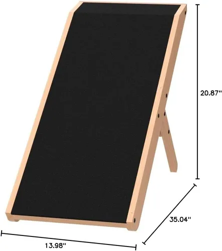 Miniatura 13 de Rampa para perros para sofá – Antideslizante, construcción resistente, rampa para perros plegable – Soporta hasta 200 libras – Ajustable de 7'' a