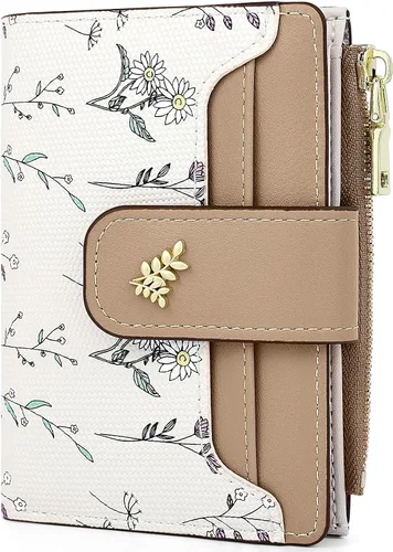 Miniatura 25 de Farcauo Cartera para Mujer delgada con Flores Kawaii, Carteras para Mujeres, Cartera Linda y delgada para Mujeres, Contemporáneo