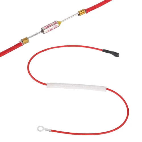 Miniatura 11 de MECCANIXITY Fusible universal de temperatura para olla de arrocera, 158.0 °F 10 A 250 V Fusible térmico de metal con terminal y terminal de anillo