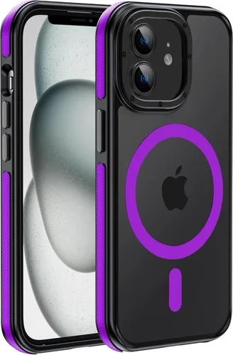 Miniatura 19 de Funda magnética fuerte para iPhone 12 Pro Max [Protección de grado militar de 10 pies] Compatible con MagSafe, funda protectora a prueba de golpes