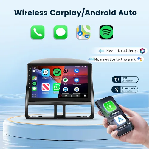 Miniatura 3 de Radio Estéreo de Coche con Audio HiFi para Honda CRV 2002-2006, Pantalla Táctil HD de 9 Pulgadas Android 13 GPS WiFi Bluetooth FM/RDS Cámara