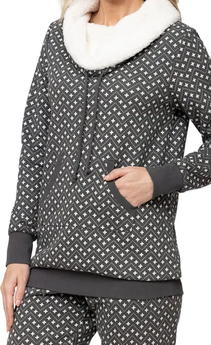 Miniatura 3 de PajamaGram Conjuntos de pijama para mujer, pijama de invierno para mujer, cuello redondo de oveja