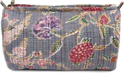 Miniatura 19 de INDIAN CRAFT CASTLE ICC - Neceser de aseo resistente al agua, bolsa de cosméticos de maquillaje, contenedor de tamaño completo, organizador de Beige