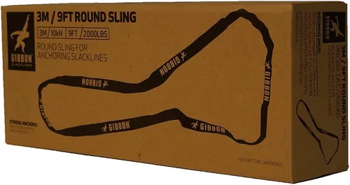 Miniatura 3 de GIBBON Slackline - Correa redonda de 9 pies, correa Slackline para seguridad, accesorio y accesorios para apoyar el anclaje (6 pies)