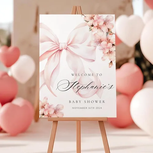 Miniatura 13 de Letrero de bienvenida personalizado de mariposa para baby shower, letrero de mariposa floral para baby shower, letrero con nombre personalizado