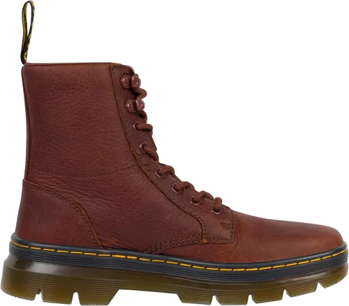 Miniatura 3 de Dr. Martens Botas unisex de piel Ambassador con 8 corbatas, anacardo, 11 mujeres/10 hombres