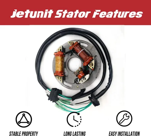 Miniatura 2 de Estátor para Yamaha Jetski 6R8-85560-10-00,62T-85560-00-00,6R7-85560-10-00 Wave Raider 700 /Wave Venture 700 /SuperJet 700 /Wave Blaster 700 /Wave