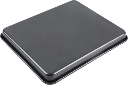 Miniatura 4 de Juego de 2 bandejas antiadherentes para hornear y bandejas de galletas de 12.7 pulgadas para horno, sin PFOA (negro)