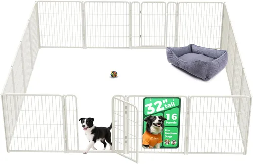 Miniatura 41 de FXW Homeplus Unleashed Corralito para Perros de Interior - Juego Sin Estrés y Seguro, Resistente de 24 Pulgadas 4 Paneles Corral para Cachorros