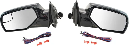 Miniatura 38 de TRQ Juego de 2 piezas de espejo lateral del conductor y del pasajero, ajuste eléctrico calentado sin memoria, color gris, compatible con Volkswagen