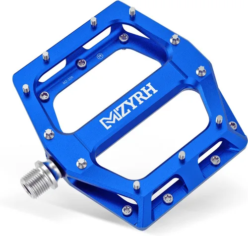 MZYRH Pedales de bicicleta de carretera/montaña Pedales MTB Pedales de bicicleta de aleación de aluminio 9/16 "rodamiento sellado plataforma ligera