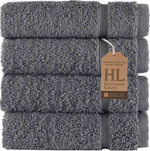 Miniatura 43 de Juego de 6 toallas de baño negras para baño, algodón turco original, suave, absorbente y de primera calidad, 2 toallas de baño, 2 manos y 2 toallas