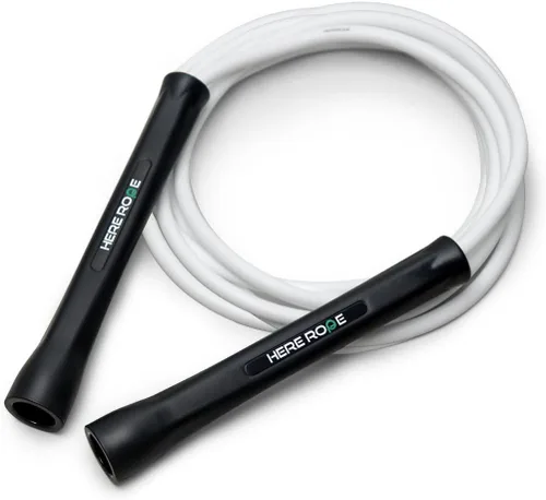 Hererope - Cuerda de saltar de PVC de 0.236 in para hombres y mujeres, fitness, velocidad, trucos, entrenamiento cardiovascular, cuerda de saltar de